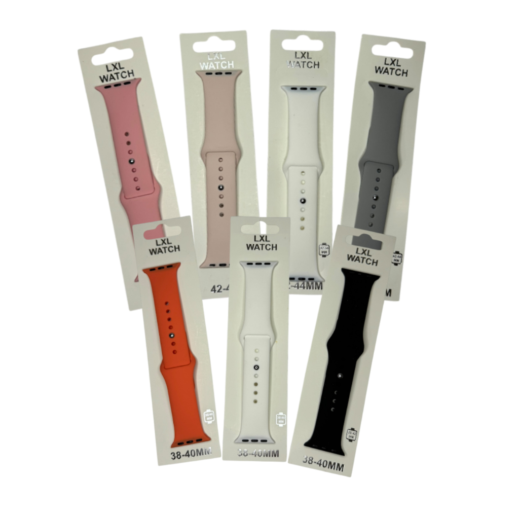 Pulseira de Silicone para Relógio SmartWatch Apple Watch IWO 38/40mm e 42/44mm Colorida Emborrachada