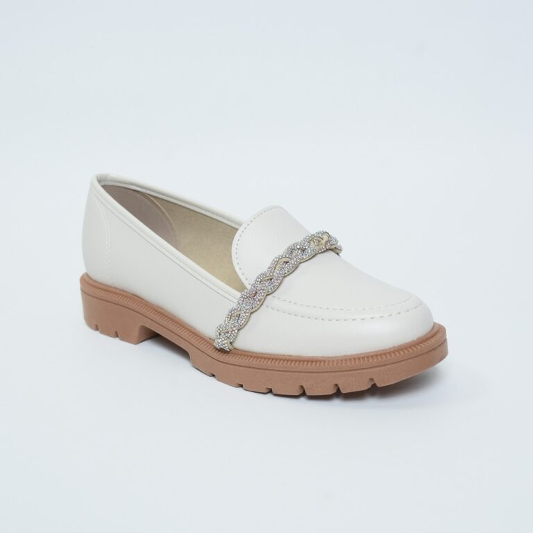 Mocassim Beira Rio Conforto Trança Strass Feminin