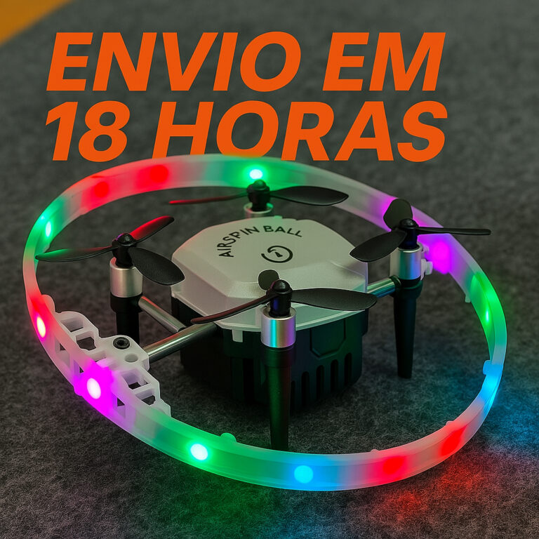 Mini Drone FX-41 Aurora Ball Luz RGB Giro 360 Voo 
