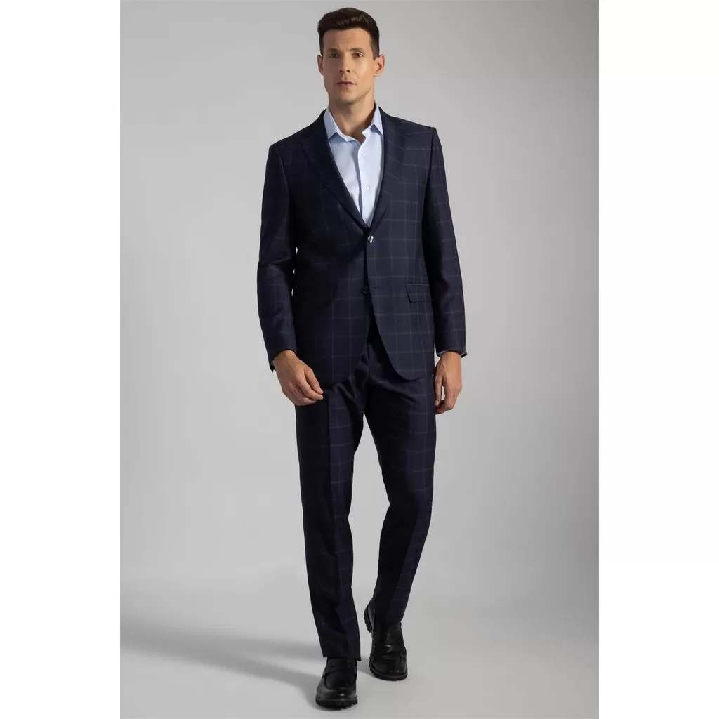 Terno Xadrez – Azul Escuro