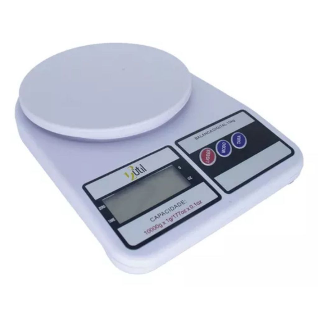 Balança De Cozinha Digital Para Pesar Alimentos Até 10Kg