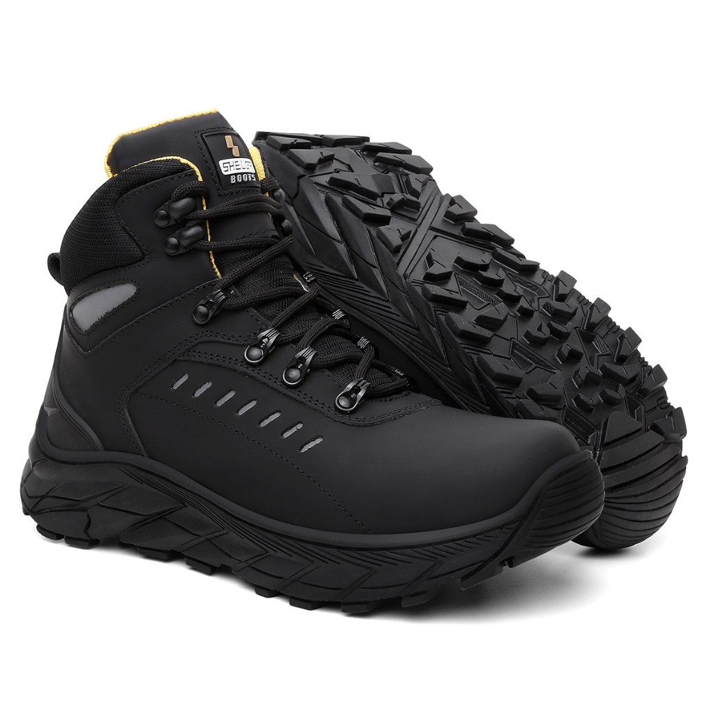 BOTA MASCULINA TRACKER COURO NOBRE CONFORTO E FLEXIBILIDADE PALMILHA EM GEL SHELGA BOOTS