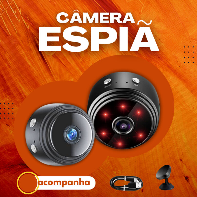 Micro Camera HD Com Escuta Sem Fio Monitore Crian