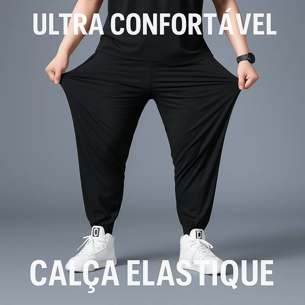 Calça Jogger Tactel com Elastano para Treino Esportiva Masculina