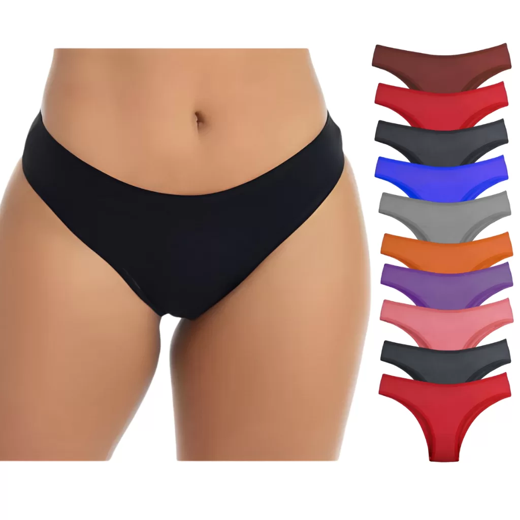 Kit 10 Calcinhas Femininas 100% Algodão Tanga Conforto Cores Sortidas