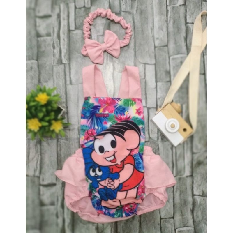 body tematico monica veste até 1 ano