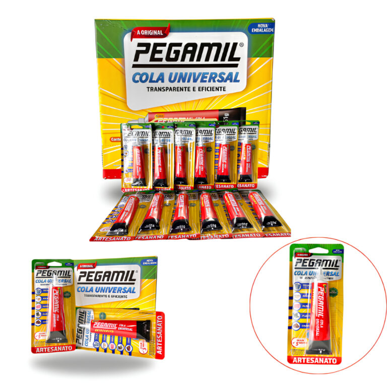 Cola Universal Pegamil – Kit Com 12 Unidades