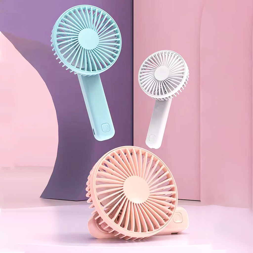 Mini Ventilador Dobrável Portátil 3 Velocidades USB Recarregável