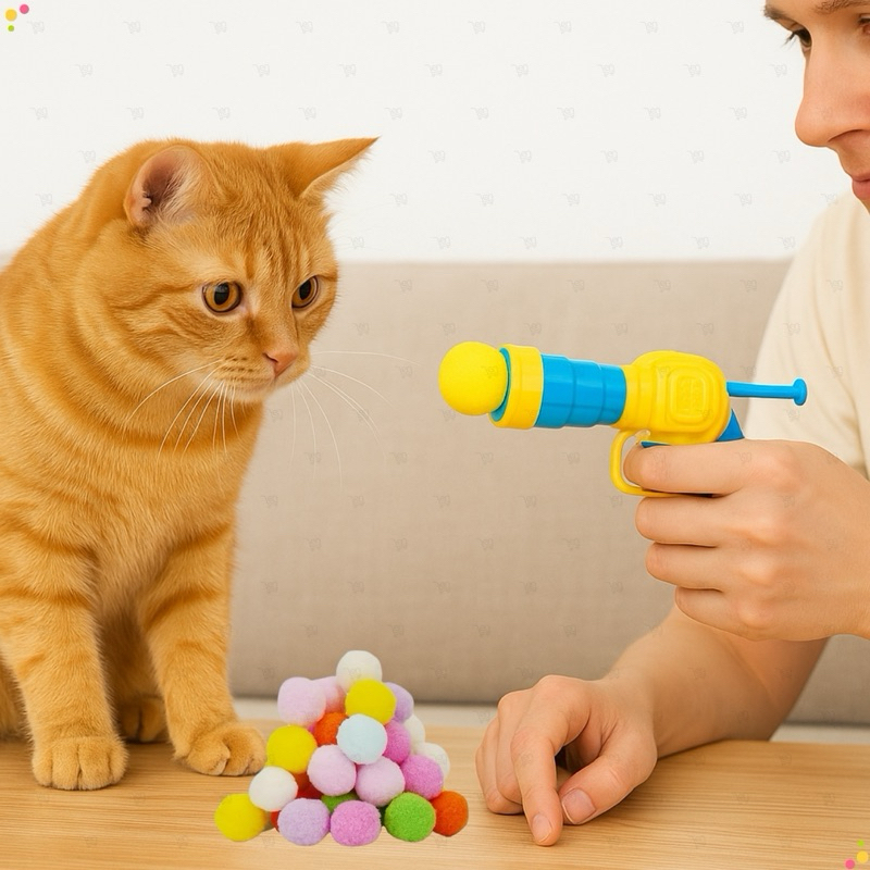 Brinquedo Infantil Lançador de Bolinha Plástico Ideal Para Crianças e Adolescentes