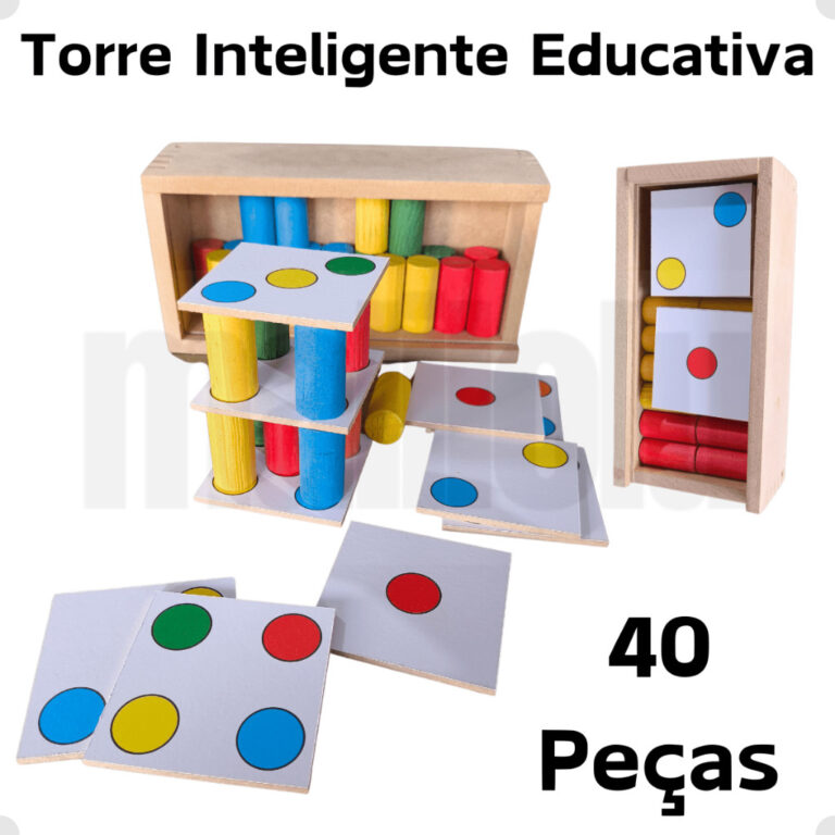 Torre Inteligente Pedagógica Brinquedo Educativo 