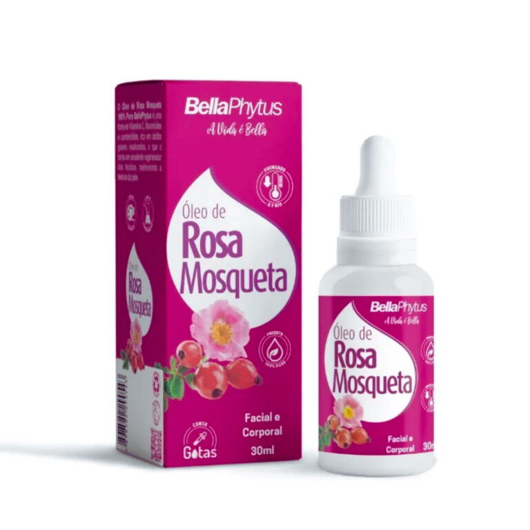 Óleo De Rosa Mosqueta 30ml Conta Gotas Bellaphytu