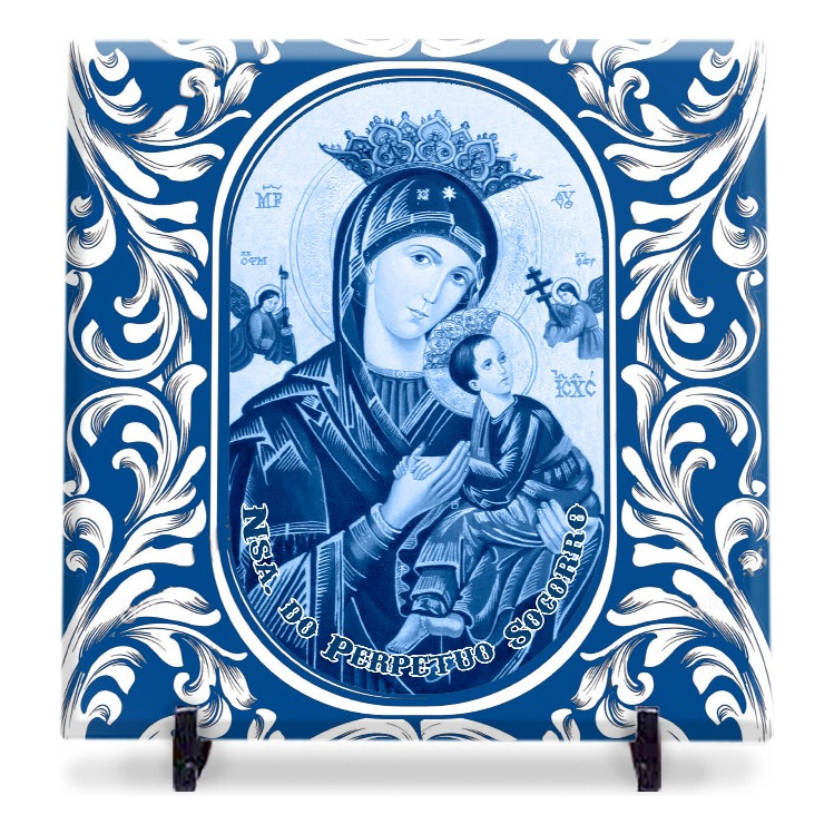 Quadro Nsa Do Perpétuo Socorro Azulejo 20×20
