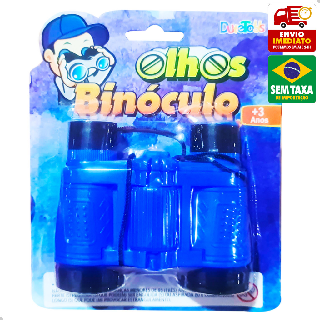 Binóculo Infantil Brinquedo Plastico Azul DuteToys DTY1000