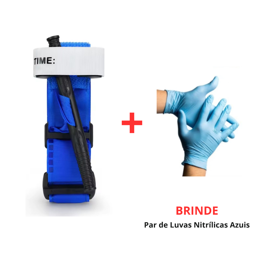 Torniquete ORIGINAL Rhino Rescue Haste de Polímero Azul Treinamento APH IFAK