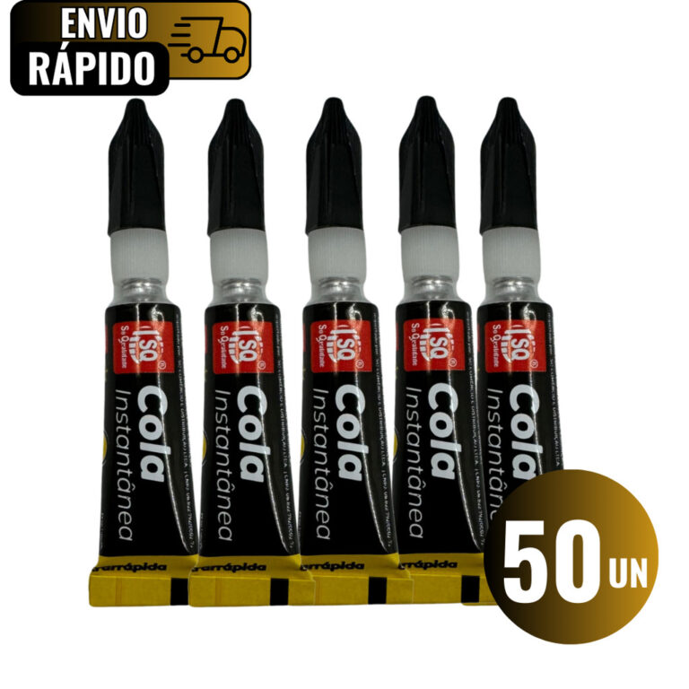 Conjunto 50 Unidades Cola Instantânea Ultrarrápi