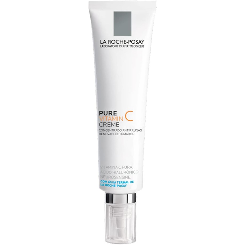 La Roche-Posay Pure Vitamin C Creme 40Ml Vitamina C Pura Ácido Hialurônico Para O Rosto Pescoço E Co