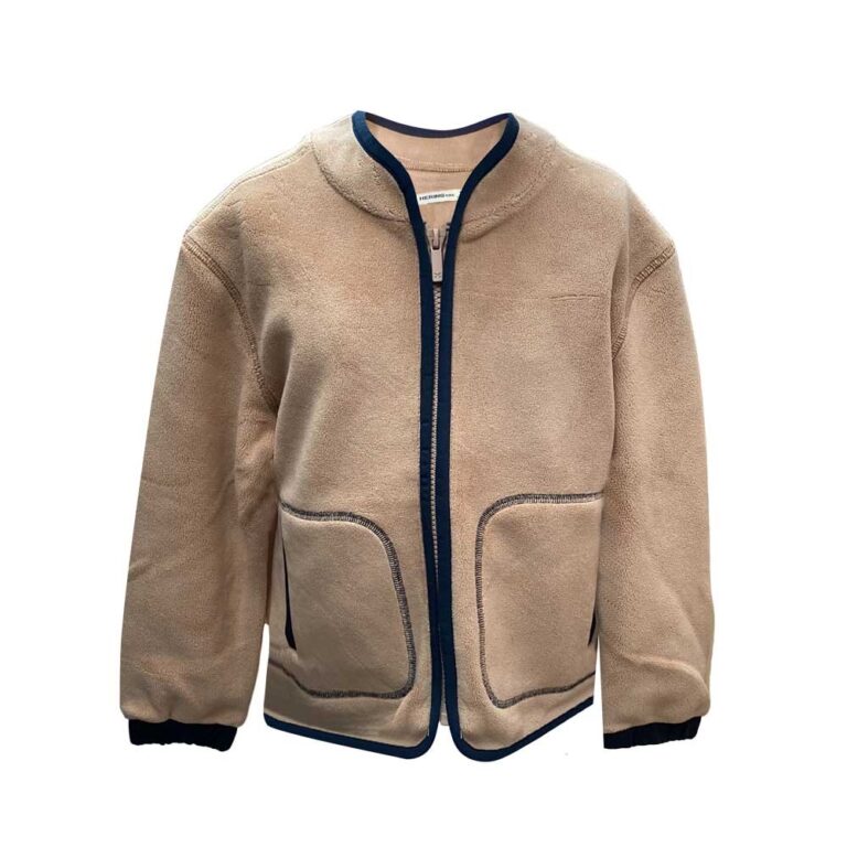 Jaqueta Hering Infantil Menina Bege/Azul