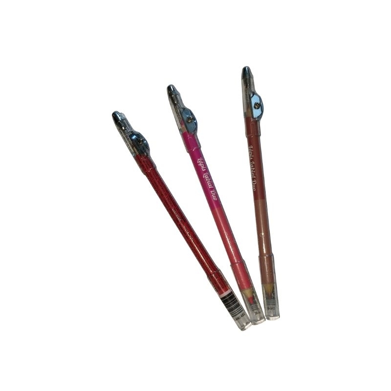 Kit 03 Unidades Lápis Labial Duo Mia Make Coleção Hora do Chá