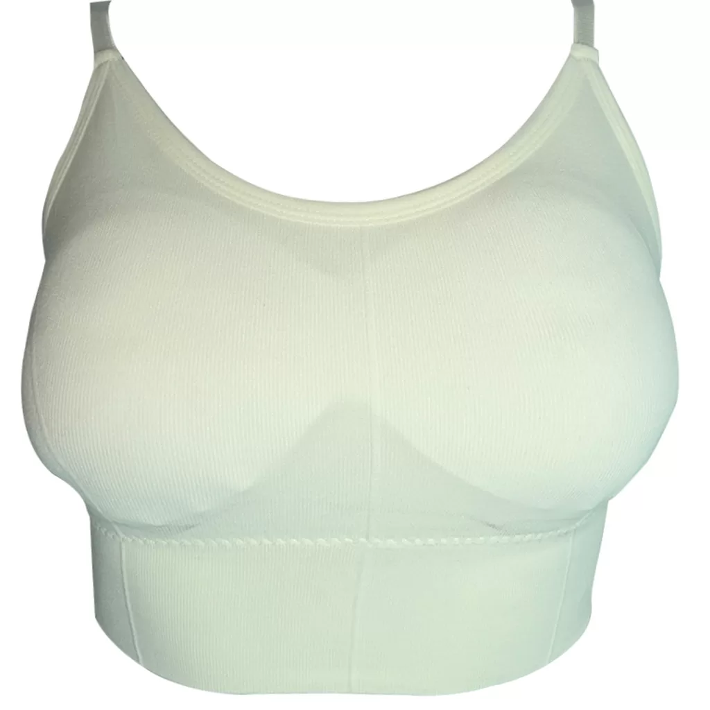 BLUSA DE ALCINHA TIPO TOP SEM COSTURA 160004 OFF WHITE