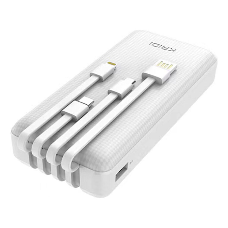 Carregador Portátil Universal 20.000mAh com Cabos