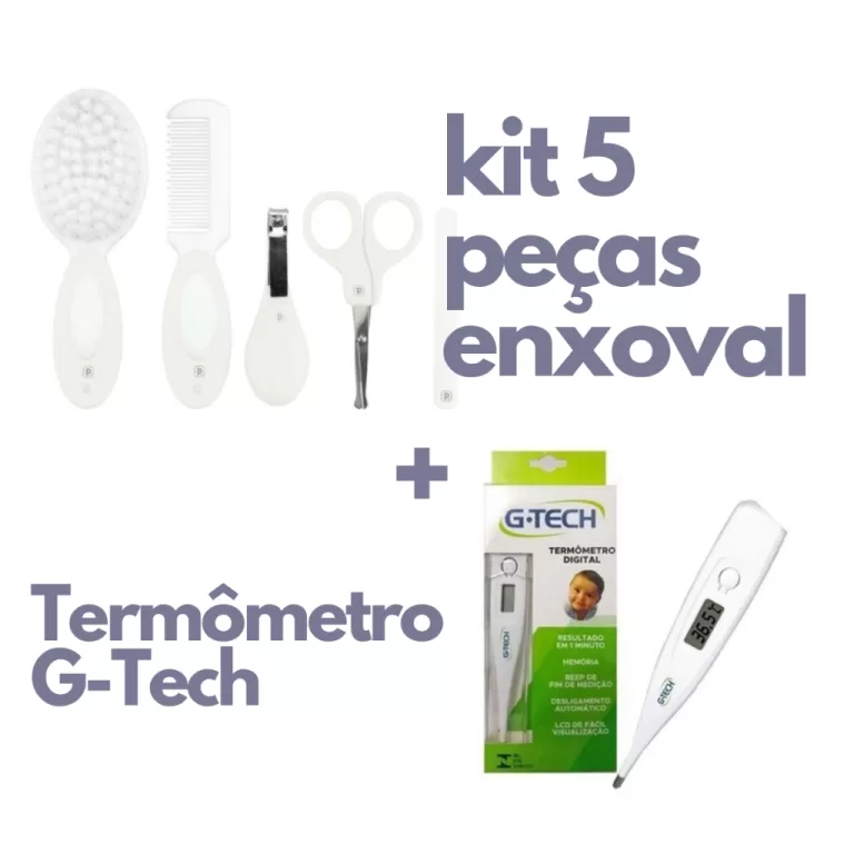 Kit Cuidado do Bebê: 5 Itens de Higiene Pimpolho 