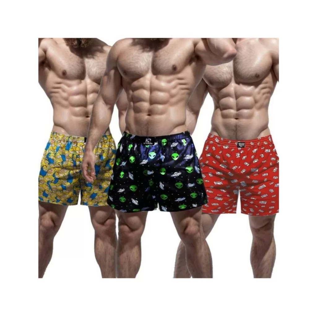 Kit com 5 Pijamas Masculino Samba Canção Short Para Dormir – Cores Variadas.