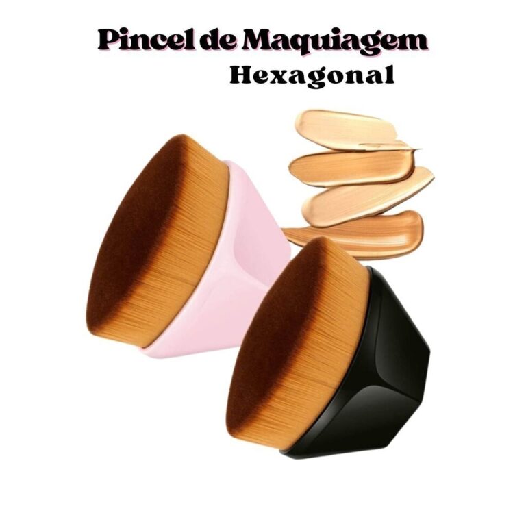 Pincel de Maquiagem Hexagonal