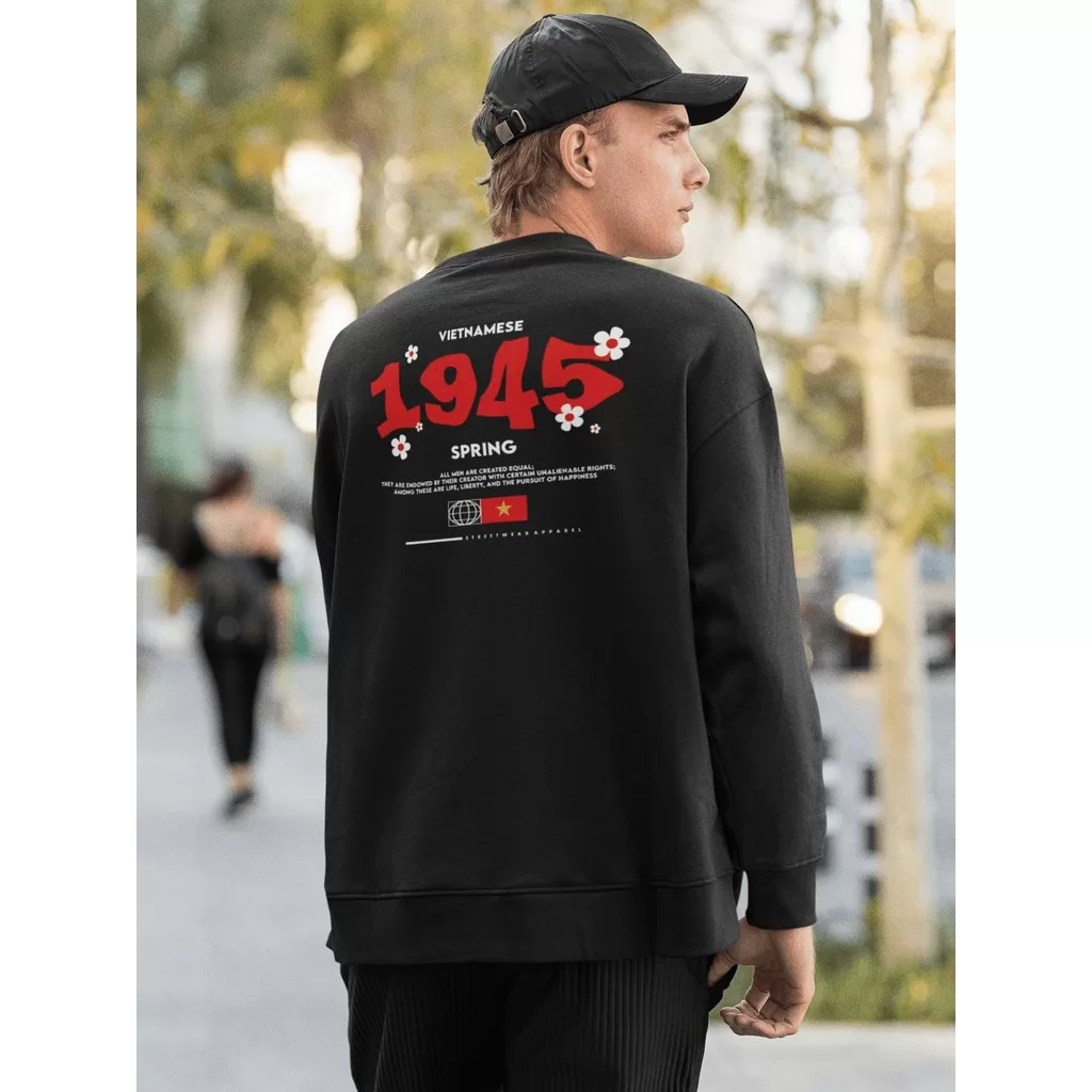 Moletom Careca Blusa de Frio Suéter Gola Redonda Masculino Casual Streetwear 100% Algodão Estampa –