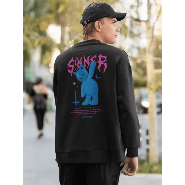 Moletom Careca Blusa de Frio Suéter Gola Redonda 