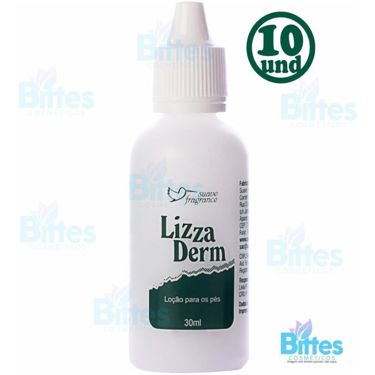 10 Loção Para Os Pés Lizza Derm Suave Fragrance