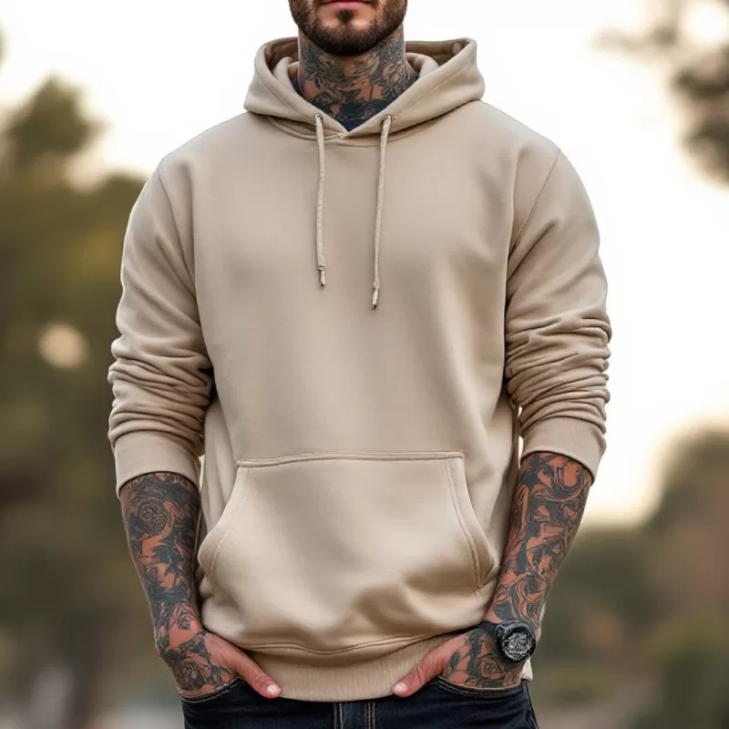 Moletom Canguru Liso Com Capuz Sem Estampa Flanelado Blusa De Frio Quente Inverno Barato