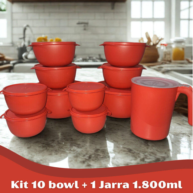 Kit pote bowl plástico saladeira depósito marmit