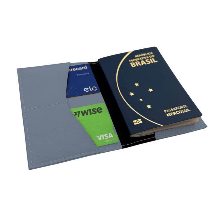 Capa para Passaporte em Couro Sintético Premium A