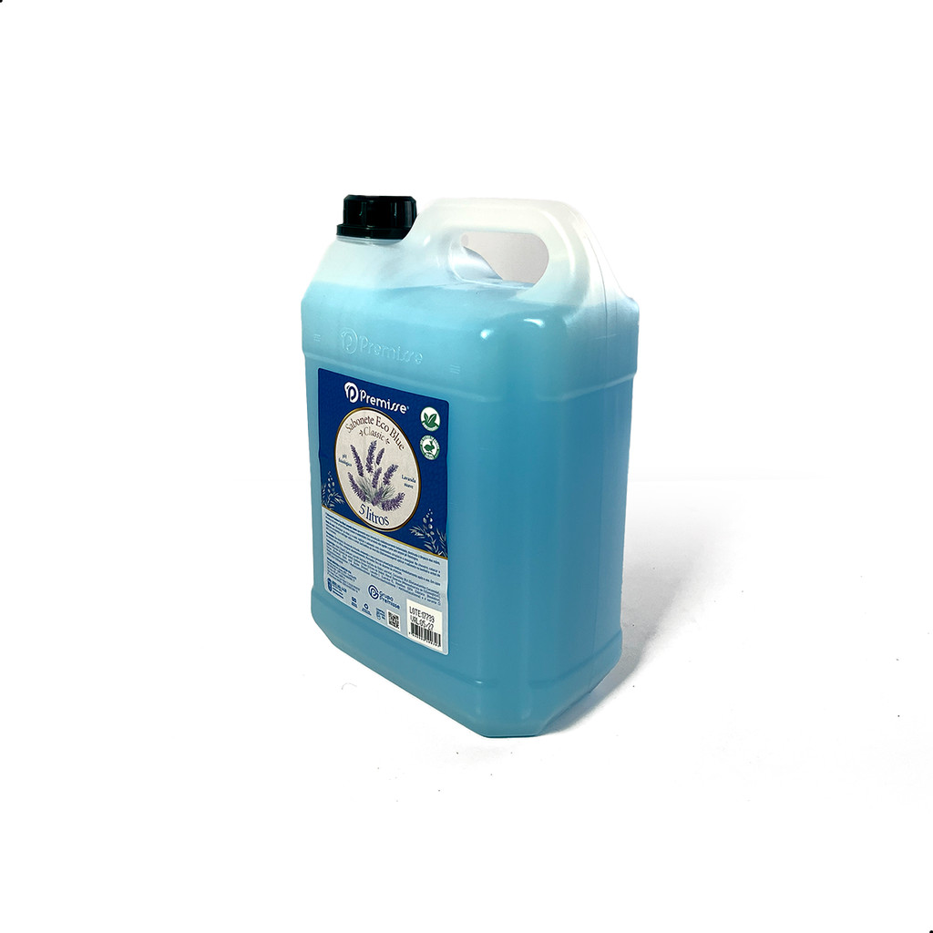 Sabonete Líquido Premisse Eco Blue Lavanda 5L Biodegradável Hidratação Suave para Mãos Rosto e Corpo