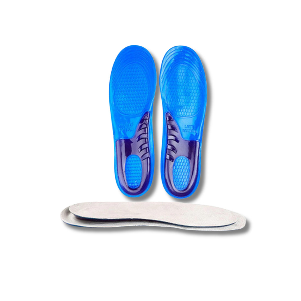 Palmilha Ortopédica Gel Silicone Anti Impacto  Alívio p/ Esporão, Fascite e Dores nos Pés