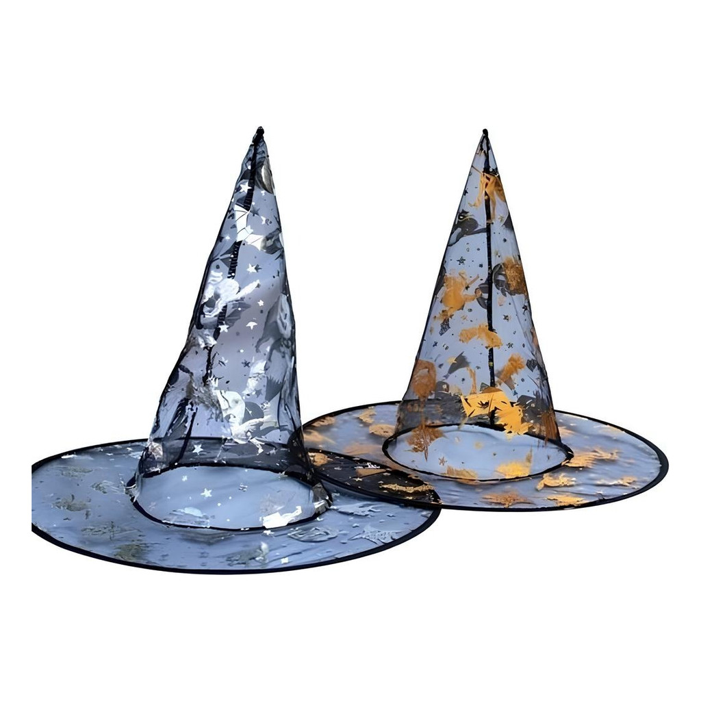 Chapéu Bruxa Gr7 Comércio Liso Para Festas Halloween