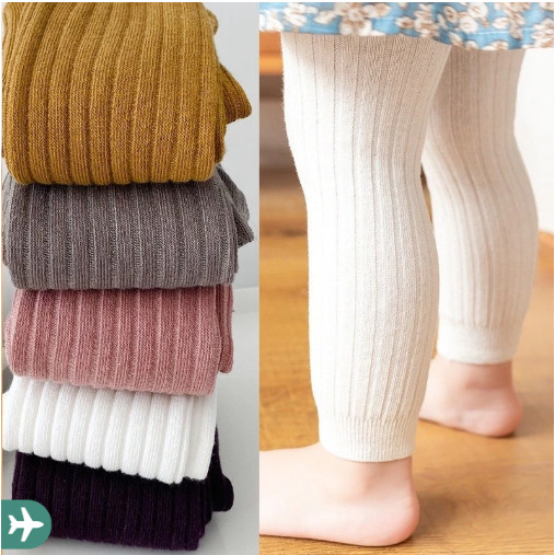 Leggings Casual De Cor Sólida P/ Meninas 1 Peça 