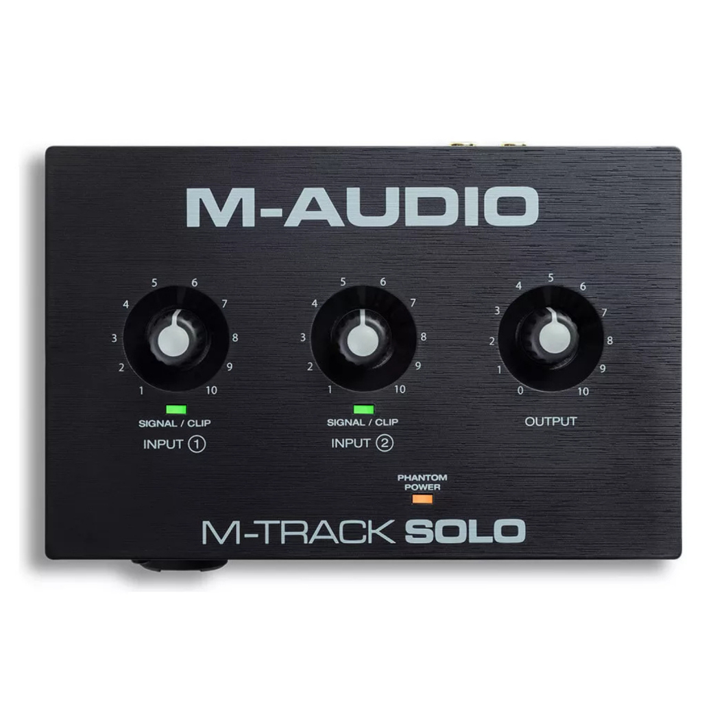 Interface de Áudio M-Audio M-Track Solo USB  Qualidade Profissional no Seu Home Studio