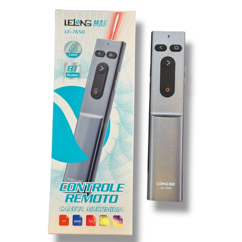 Controle Premium Apresentador Slide Laser Controle Sem Fio Apontador PowerPoint Caneta Passador de S