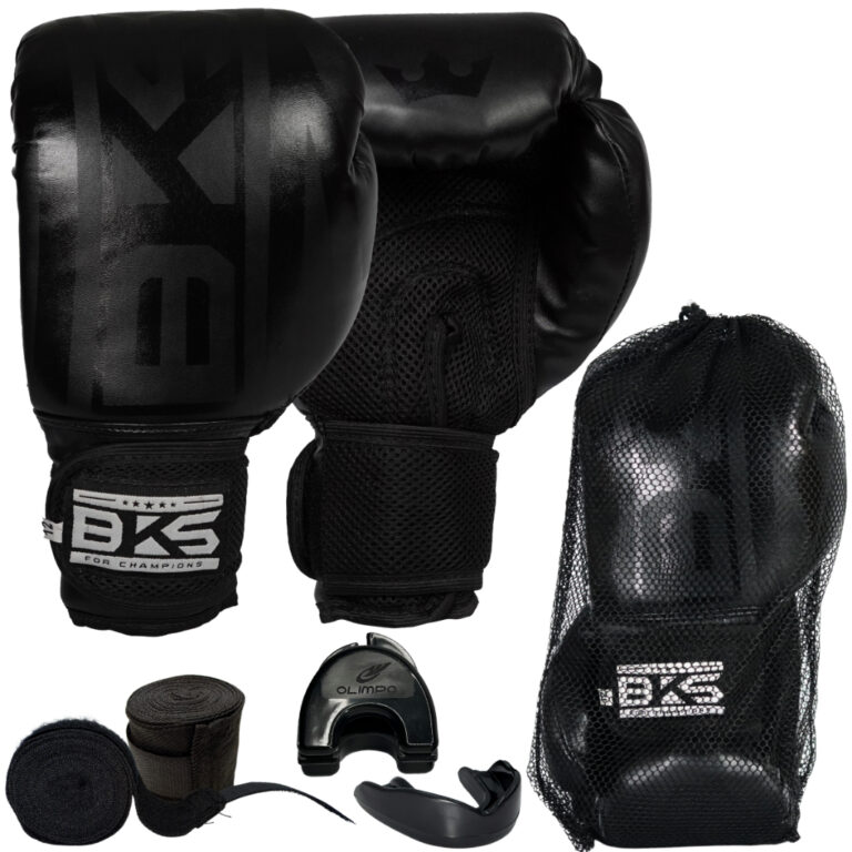 Luva De Boxe Muay Thai Kickboxing + Bandagens + Bu
