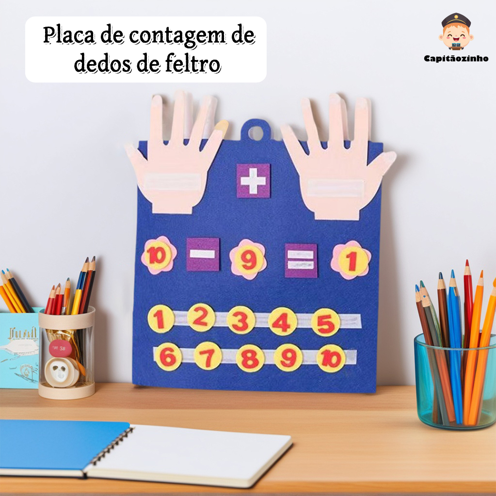 Brinquedos De Feltro Números De Dedo Matemáticos Para Crianças Aprendizagem Precoce