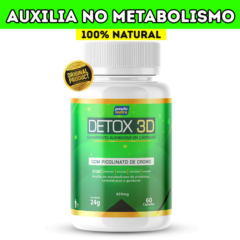 Detox 3D Suplemento | Picolinato de Cromo para Pro