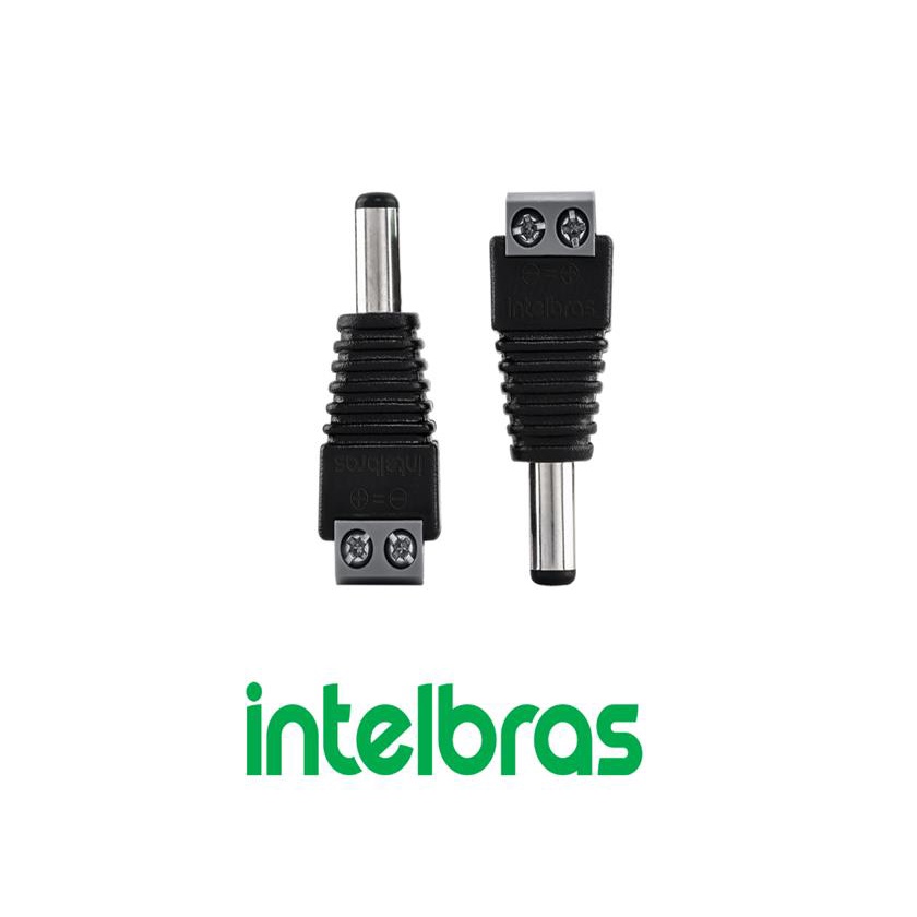 Conector Para Cameras P4 Macho Conex 1000 Intelbras 10 Pecas.