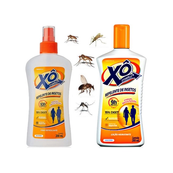 Kit Repelente Xô Inseto1 Loção  Hidratante + Sp