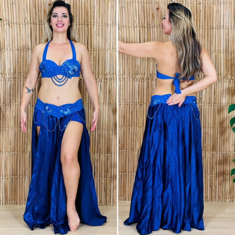 [Liquidação] Dança do Ventre Traje Bordado Comp