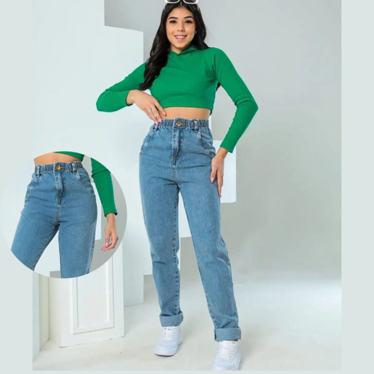 Calça Mom jeans infantil menina juvenil blogueiri