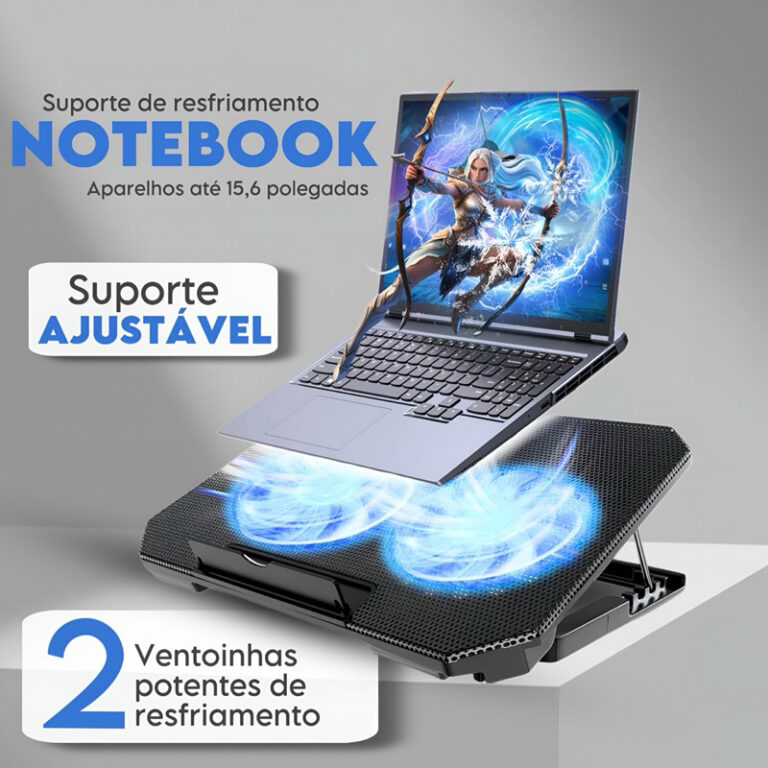 Base Suporte Notebook Refrigerada Cooler Ajustáve
