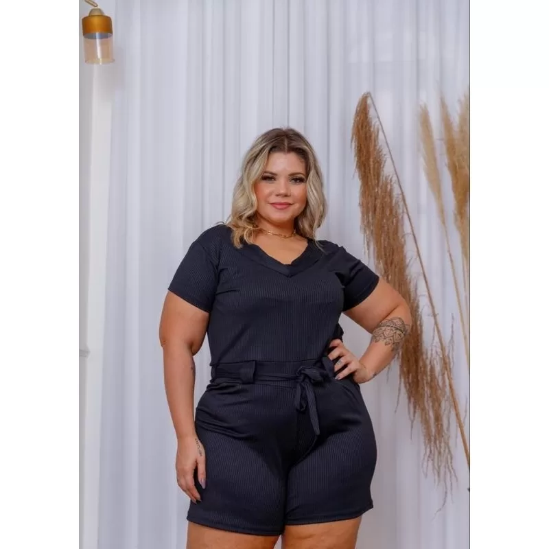 Macacão Plus Size Moda Verão