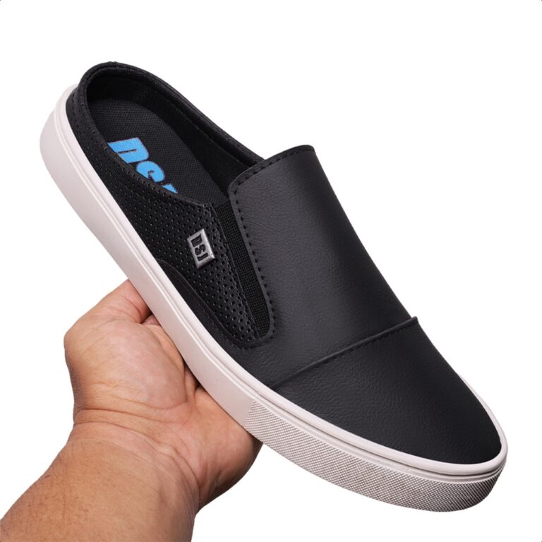 Sapato Mule Masculino Slip On Tenis Casual Leve e 
