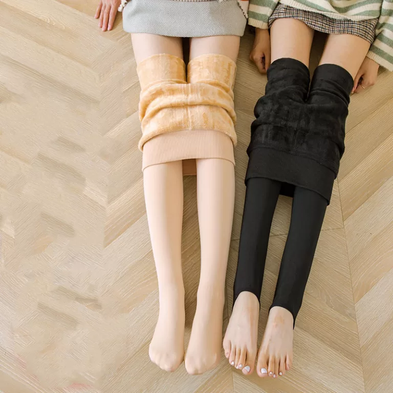 Leggings De Flanela Térmica Meia-Calça Adulto Um